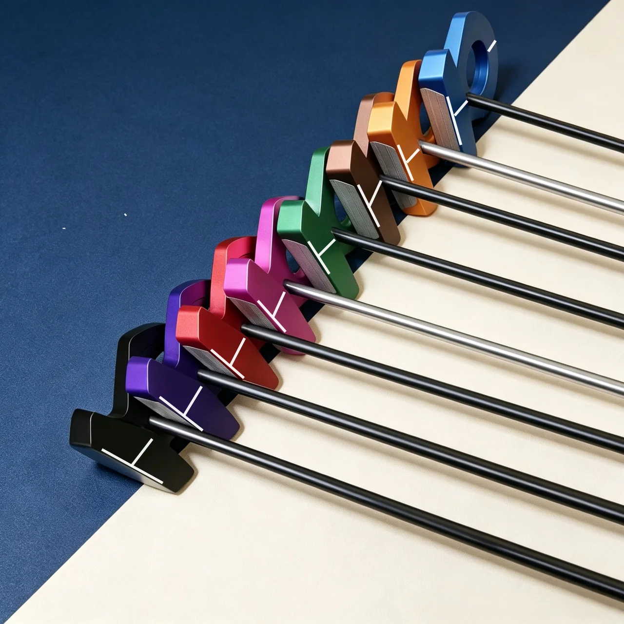 1pcs PT03.i Golf new /right hand /left-hand push rod, equipped with black stainless steel shaft, black and white carbon shaft,