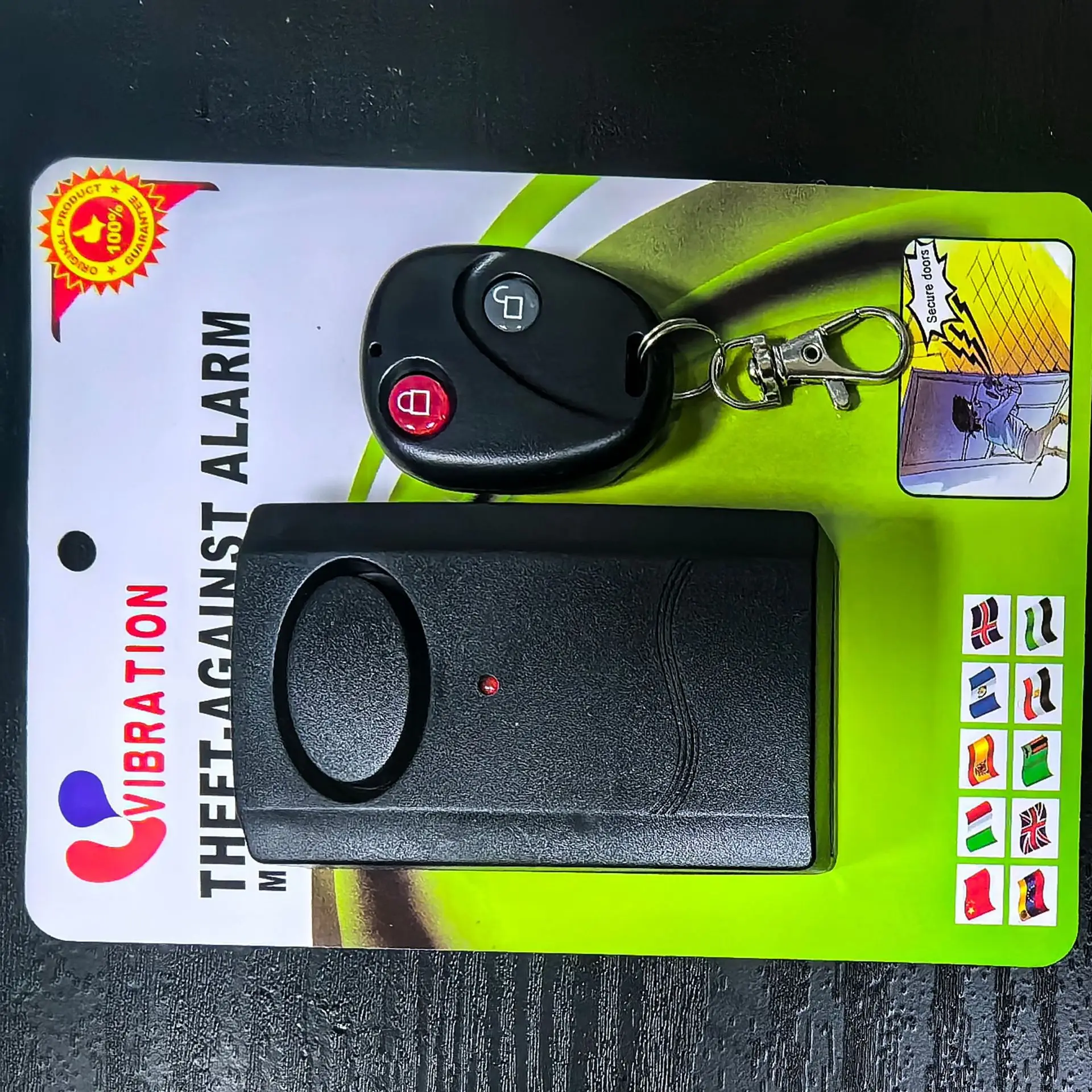 Drahtlose Fernbedienung Vibration Alarm Sensor für Fahrrad Auto Vibration Sicherheit Alarm Detektor