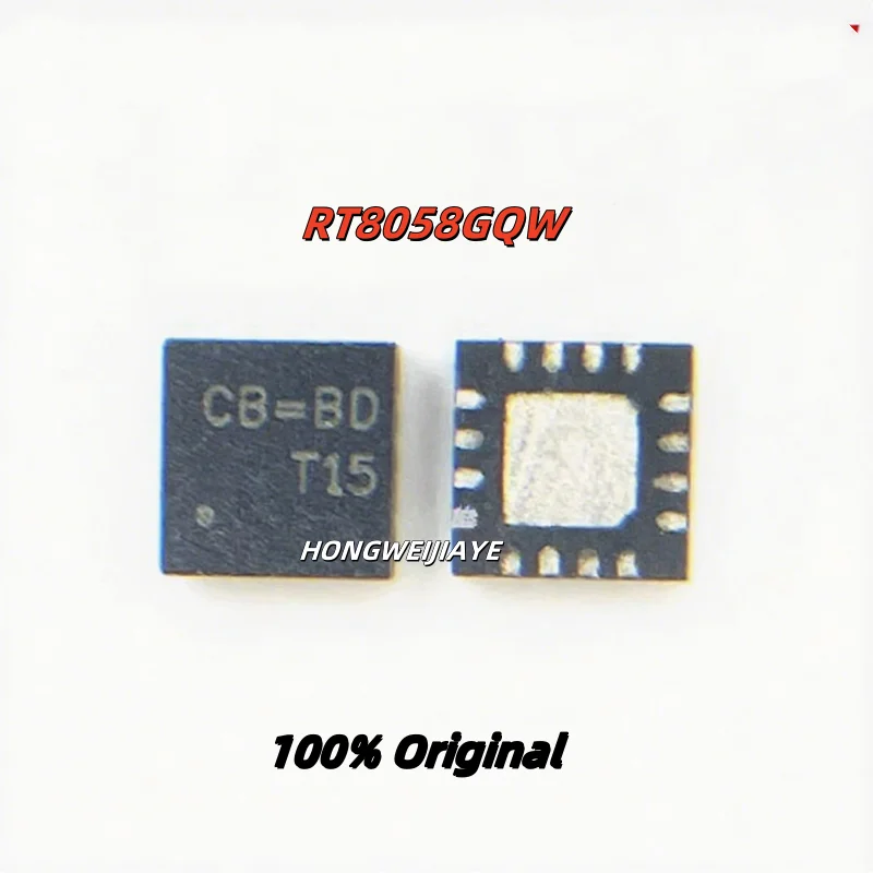 5PCS 100% New RT8058GQW CB= RT2101AGQW 72=  RT8550GQW 21= QFN-16 Brand New Original Chips ic