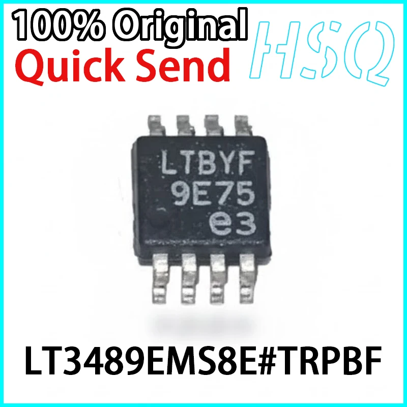 1PCS New LT3489EMS8E#TRPBF Silk Screen LTBYF Switch Regulator Chip in Stock