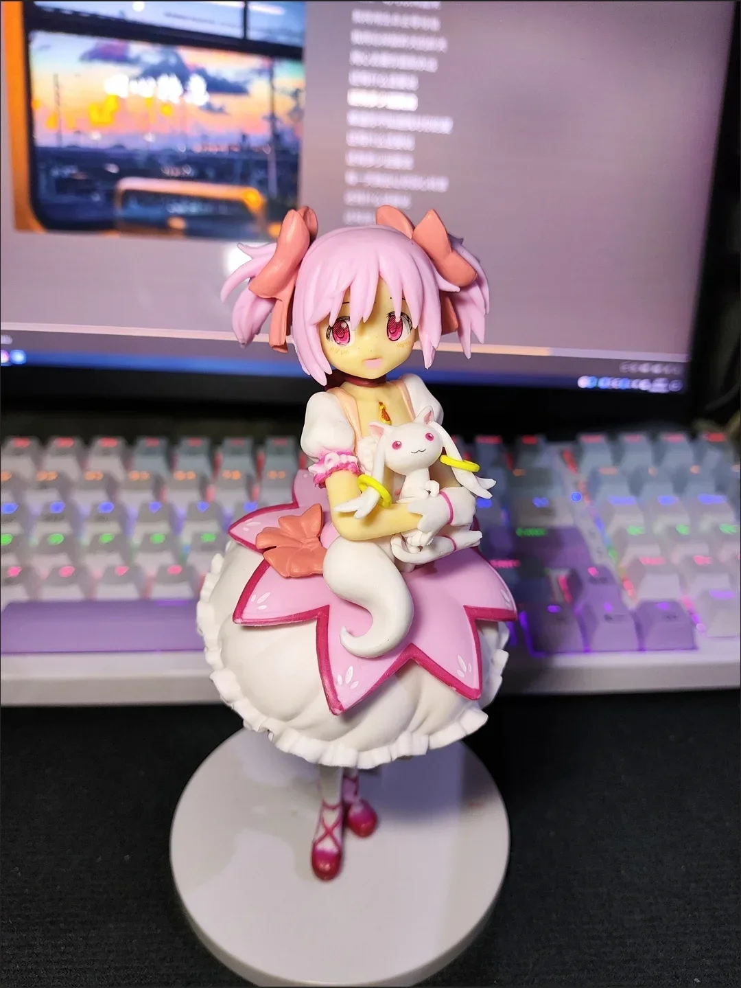 18 سنتيمتر Puella Magi Madoka Magica أنيمي الشكل Kaname Madoka عمل الشكل ماجيك فتاة نموذج ديكور تمثال دمى اللعب هدية الكريسماس