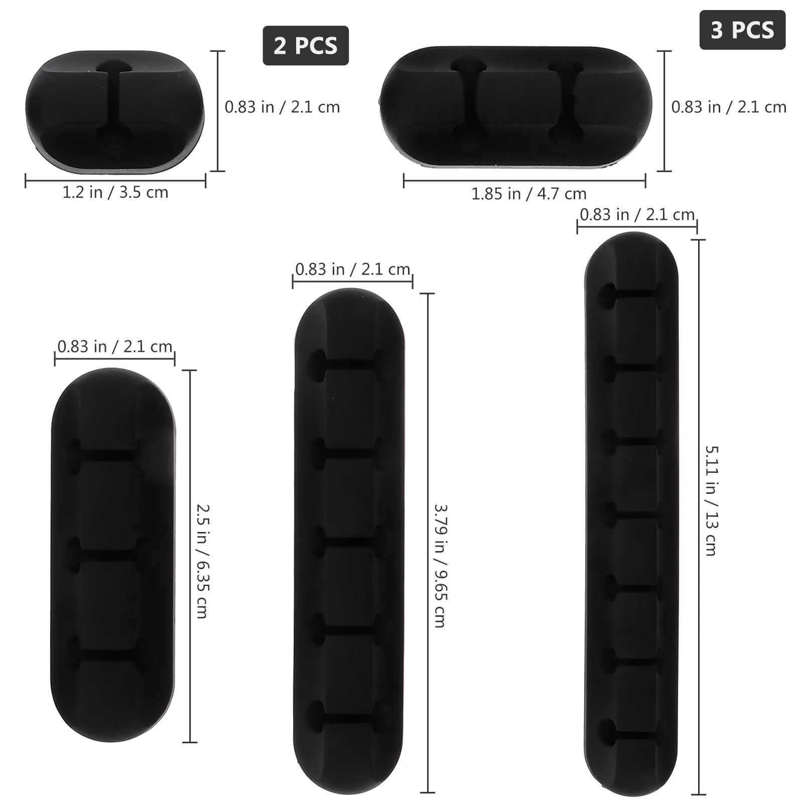 8Pcs Cable Organizer Clips Multipurpose Silicone Cord Holder Desktop Wire Organizer Cable Management Tool USB Cord Winder