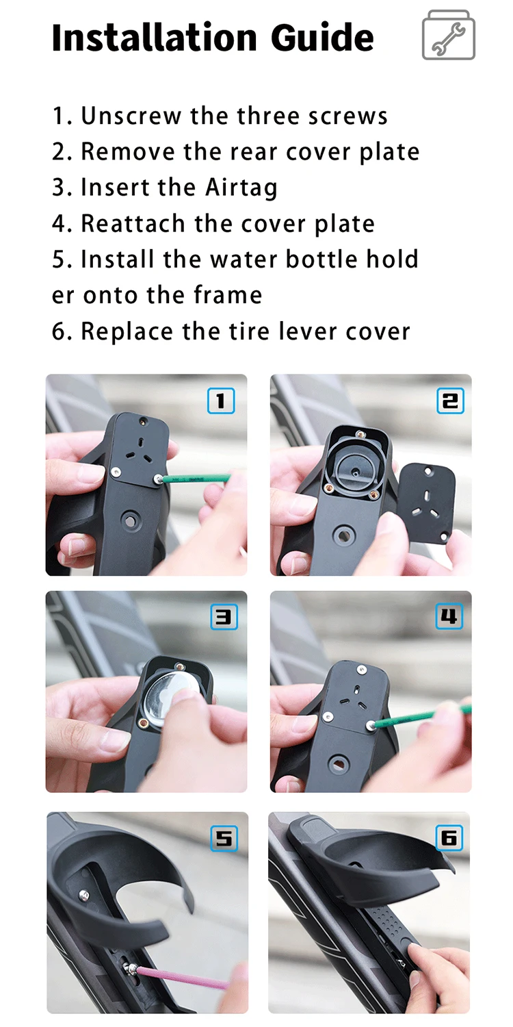 3-in-1 Pneumatischer Flaschenhalter GPS-Tracker-Halterung Ultraleichter Nylonfaser-Flaschenhalter Mountainbike-Flaschenhalter – Detail 10