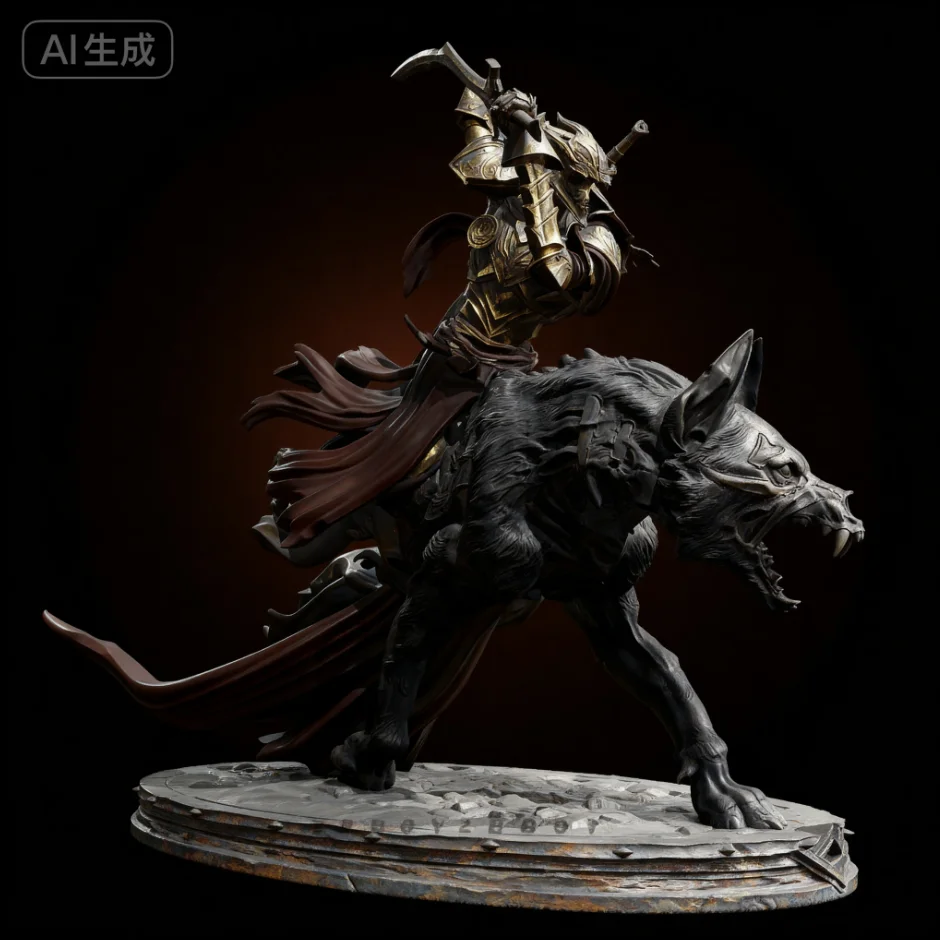 

Overall heights 90mm 110mm Resin model kit self-assembled and colored TD-7558/3D