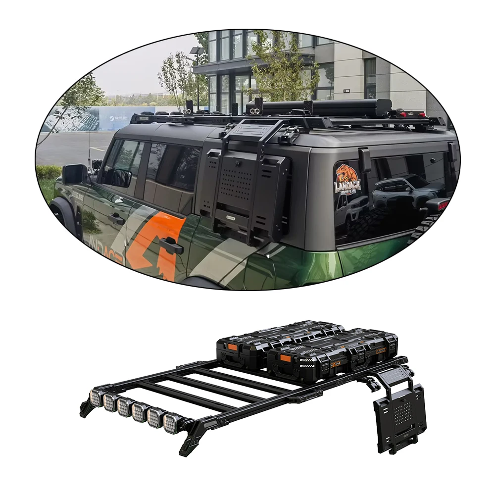 

For Ford Bronco 4x4 Aluminum Alloy Roof Top Rack Cargo Platform for Luggage Used for Travel Car Roof Rack