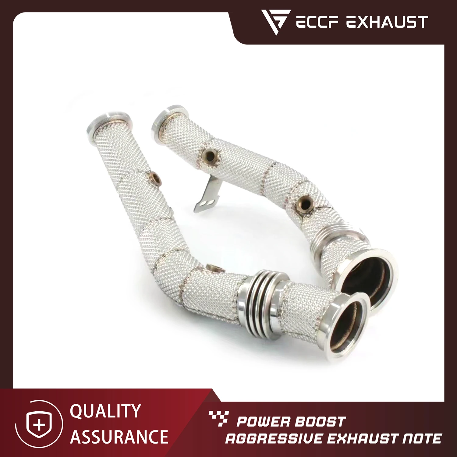 

ECCF Performance Downpipe with Heat Shield for Mercedes W205 C43 E43