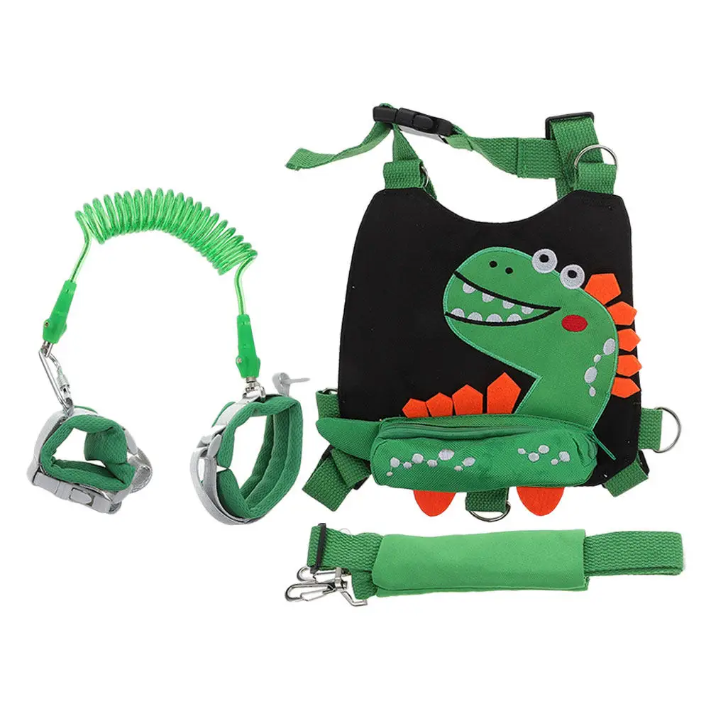 

1 комплект детских ремней безопасности с защитой от потери, наручный ремень для малышей, из оксфордской ткани, с пружинным шнуром, для детей