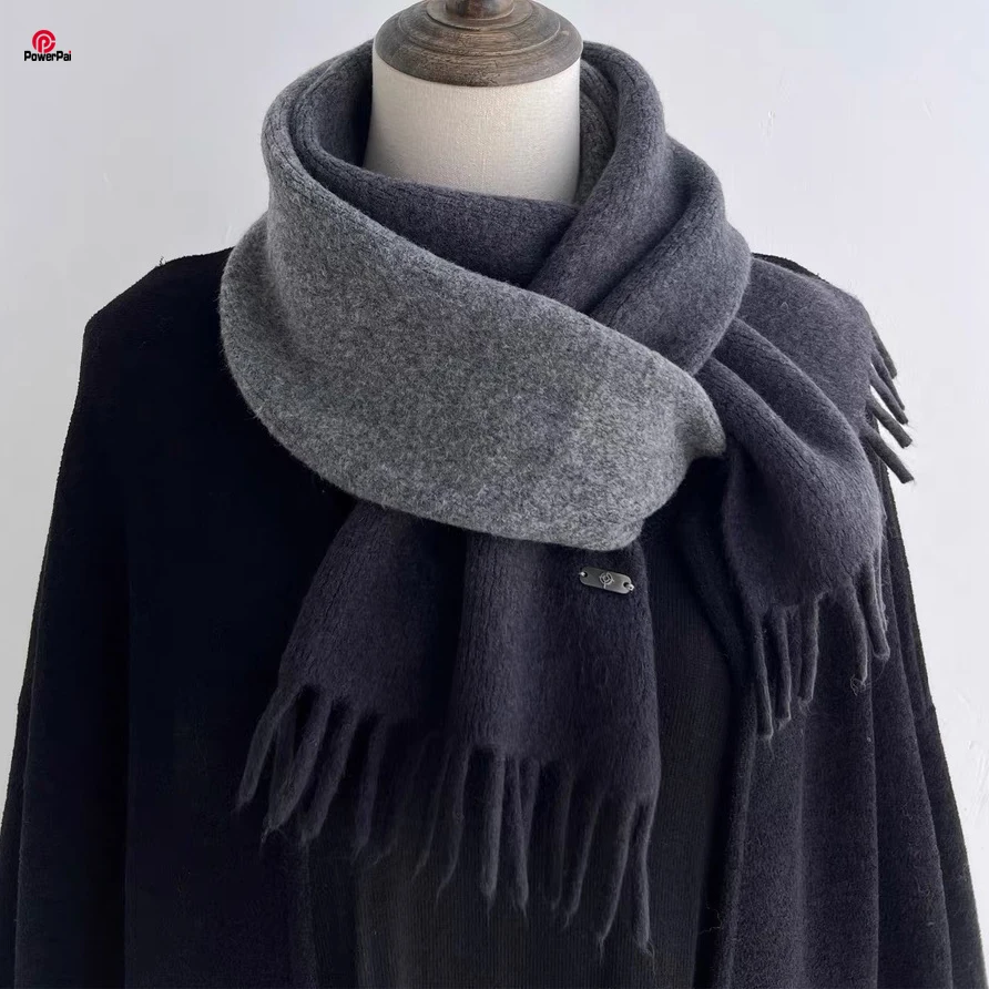 

Fashion Korea Style Gradient Knit Wool Scarf Winter Warm Good Quality Boutique Neckerchief Women Men Lovers Pashmina Shawl