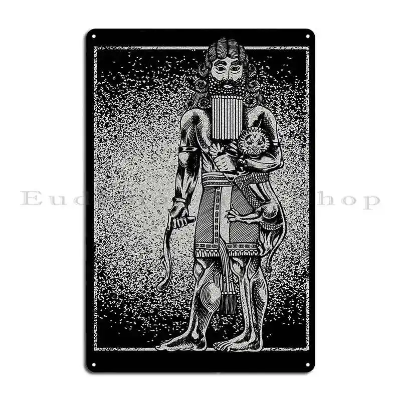 Gilgamesh Ancient Anunnaki Nephilim Giant Metal Sign Plaques Customized Cinema Bar Mural Tin Sign Poster