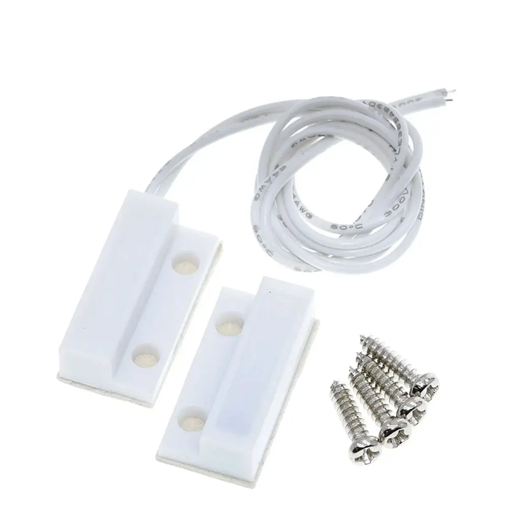 Free Shipping MC-38 MC38 Wired Door Window Sensor 30mm Wire Lengthen Randomly Magnetic Switch Home Alarm System