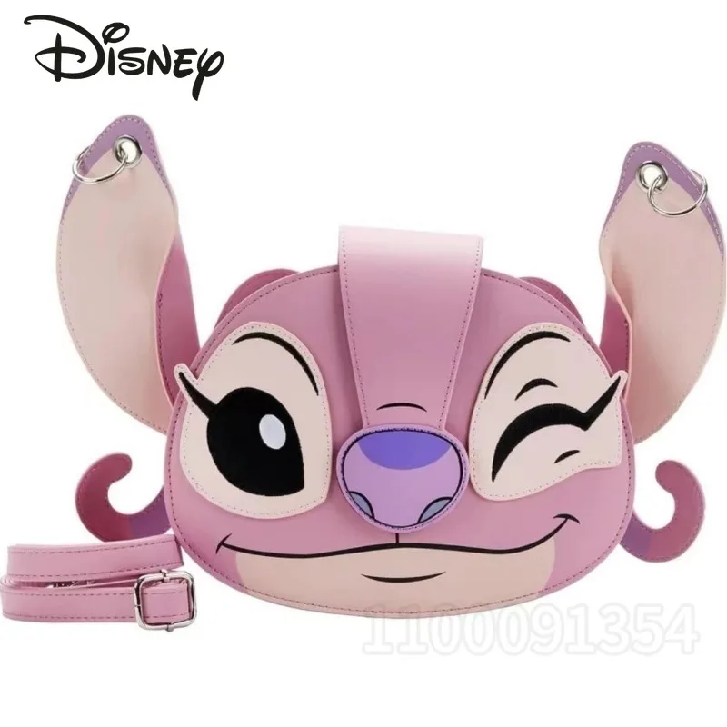 Disney Stitch New Women's Crossbody Bag Luxury Brand Loungefly Original Women's One Shoulder Crossbody Bag Cartoon 3D Girls' Bag