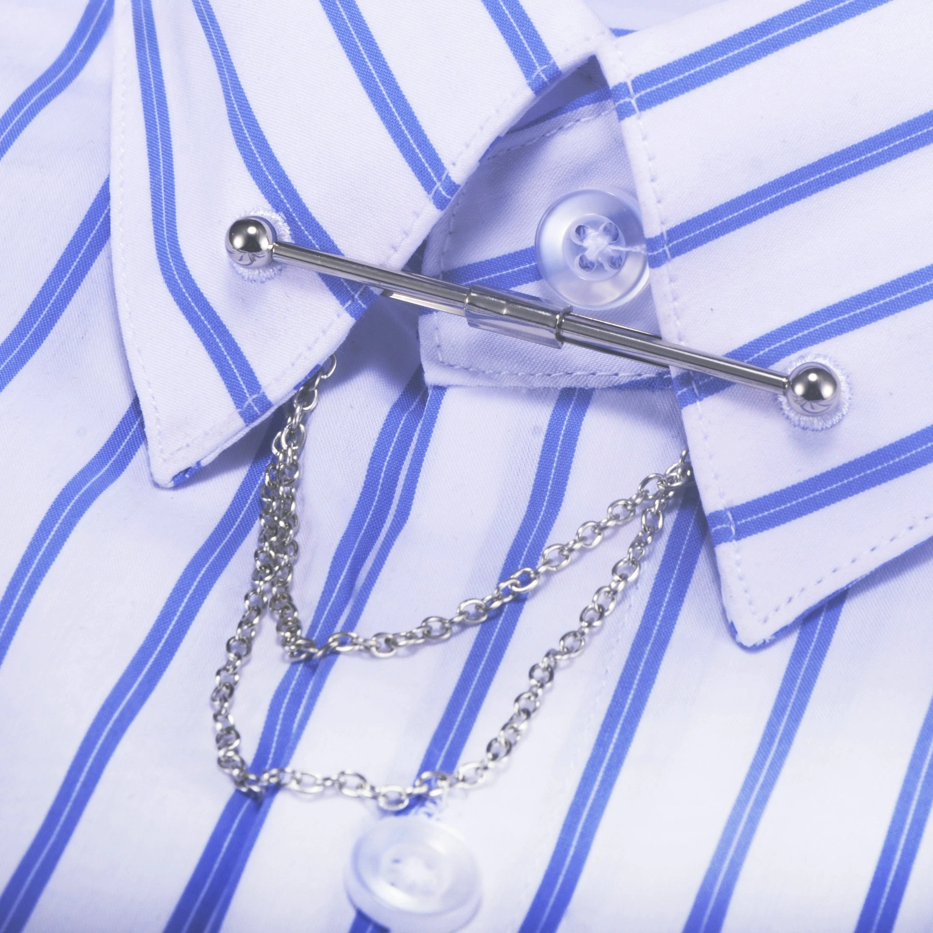 مشبك ربطة عنق للرجال بإبزيم قميص وياقة واقفة ومشبك ربطة عنق مع ملحقات ربطة عنق شرابة