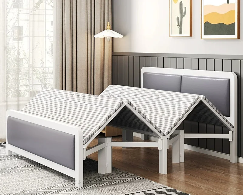 For Rollaway bed Single household simple bed Office double  Dormitory lunch break small bed Adult rental house Iron frame