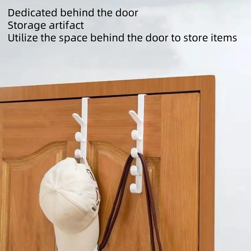 1/5/10pcs Behind the Door Coat Hook Hanger behind the Door Cabinet Wardrobe Dormitory Door Hook Storage Rack