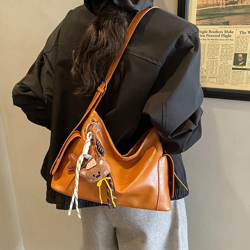 

2025 New Vintage Tote Bag for Women, Spacious Shoulder Crossbody Purse, Large Capacity Retro Handbag, Elegant & Versatile​