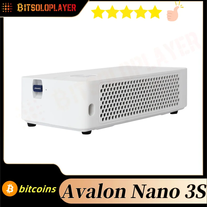 

Canaan Avalon Nano 3S 6TH/s 140W Bitcoins Solo Miner New Arrive BTC lottery Miner Home Office Miner with Original Power Supply