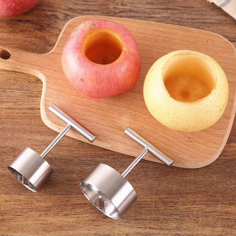 Sharp Rvs Apple Core Uitboren Cutter Multifunctionele Fruit Core Pitter Remover Separator Voor Keuken Gereedschap Accessoires