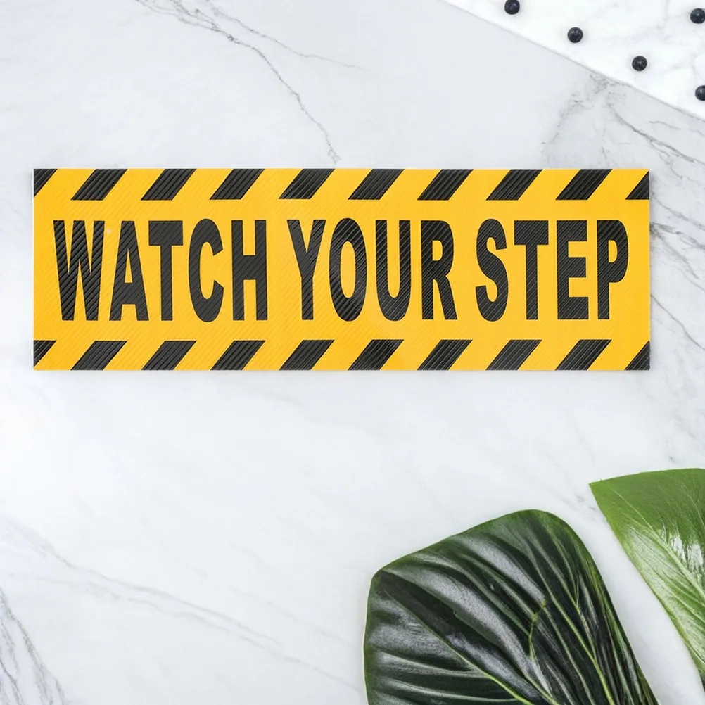 Watch Your Step Anti Slip Floor Stickers Self Adhesive Laminated Warning Sign Caution Alert Safety Decals Non Slip Markers
