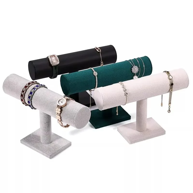 

New T-bar Jewelry Display Chain Hairband Watch Necklace Bracelet Display Storage Stand Rack Holder Fashion Woman Girl Decoration
