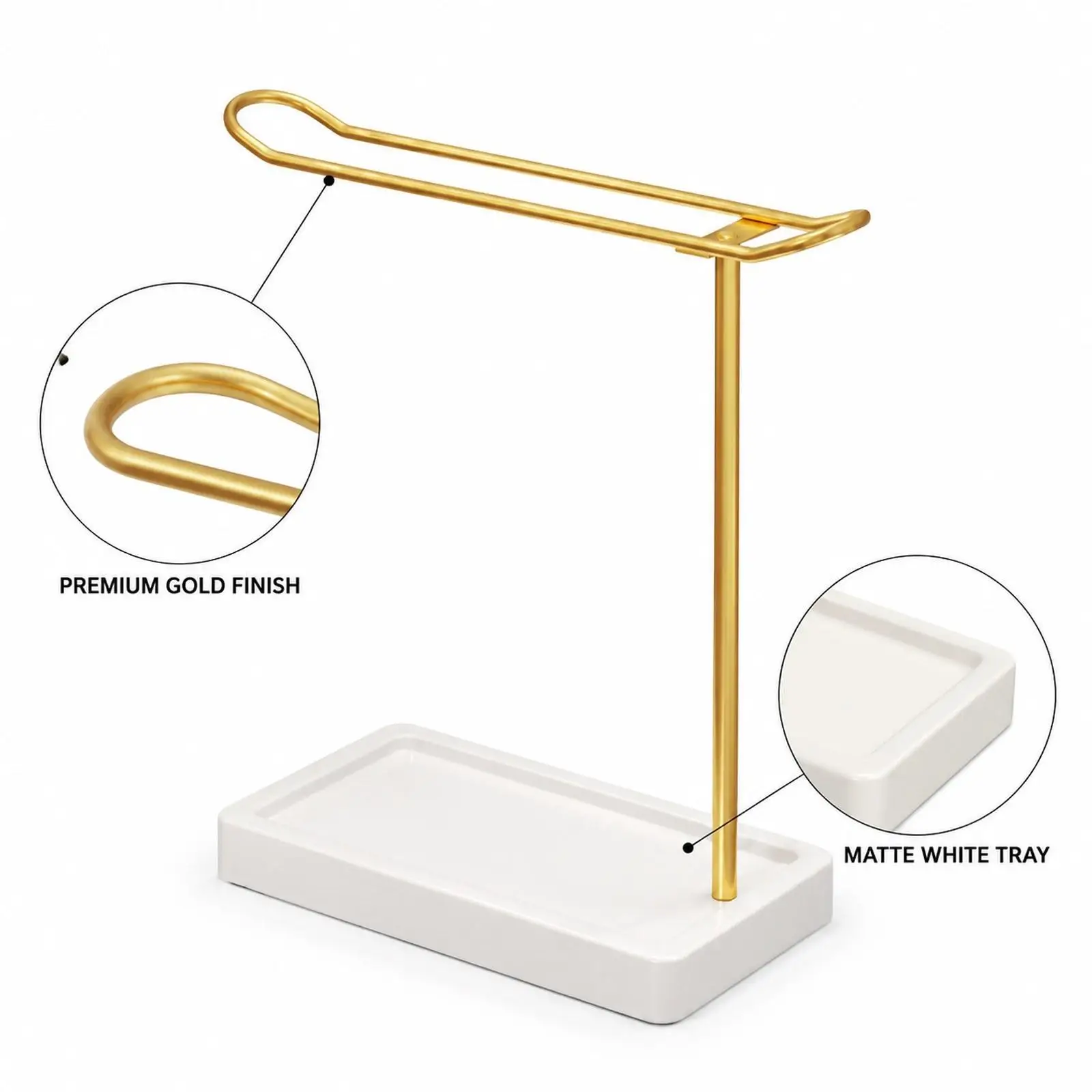 Necklace Hanging Storage Display Bangle Organizer Stable Tabletop Jewelry Rack for Gifting