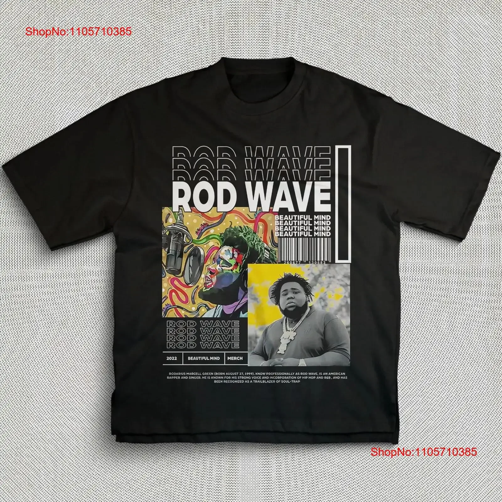 ROD WAVE T Shirt Last Lap Merch Tour Hip Hop Beautiful Mind vintage Washed Versatile Stylish graphic Stretched Unisex