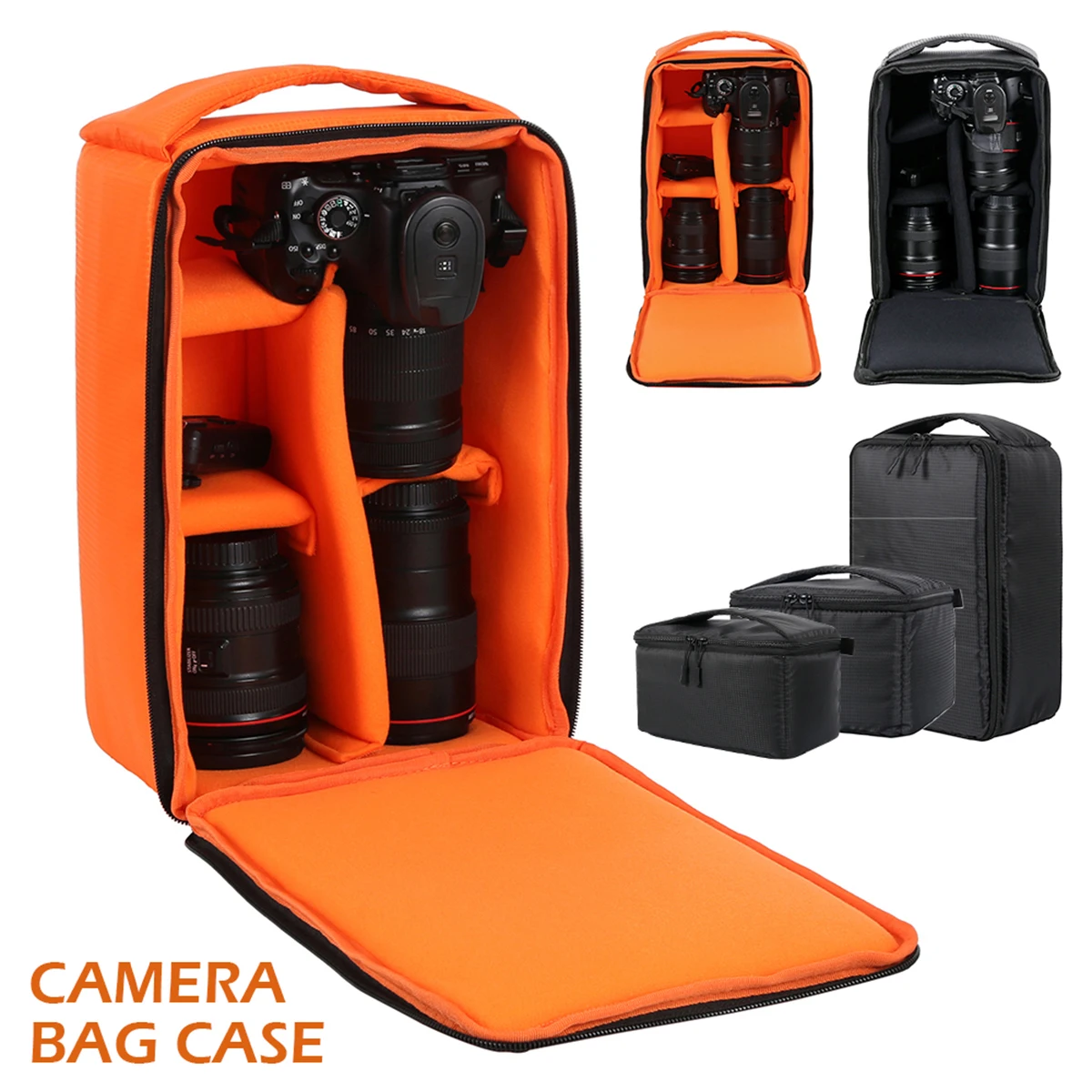 Waterproof Camera Bag Multi-functional Camera Backpack Outdoor Travel Video Digital Camera Photo Case for Nikon Canon DSLR Lens
