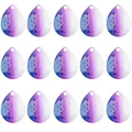 15Pcs Purple-White