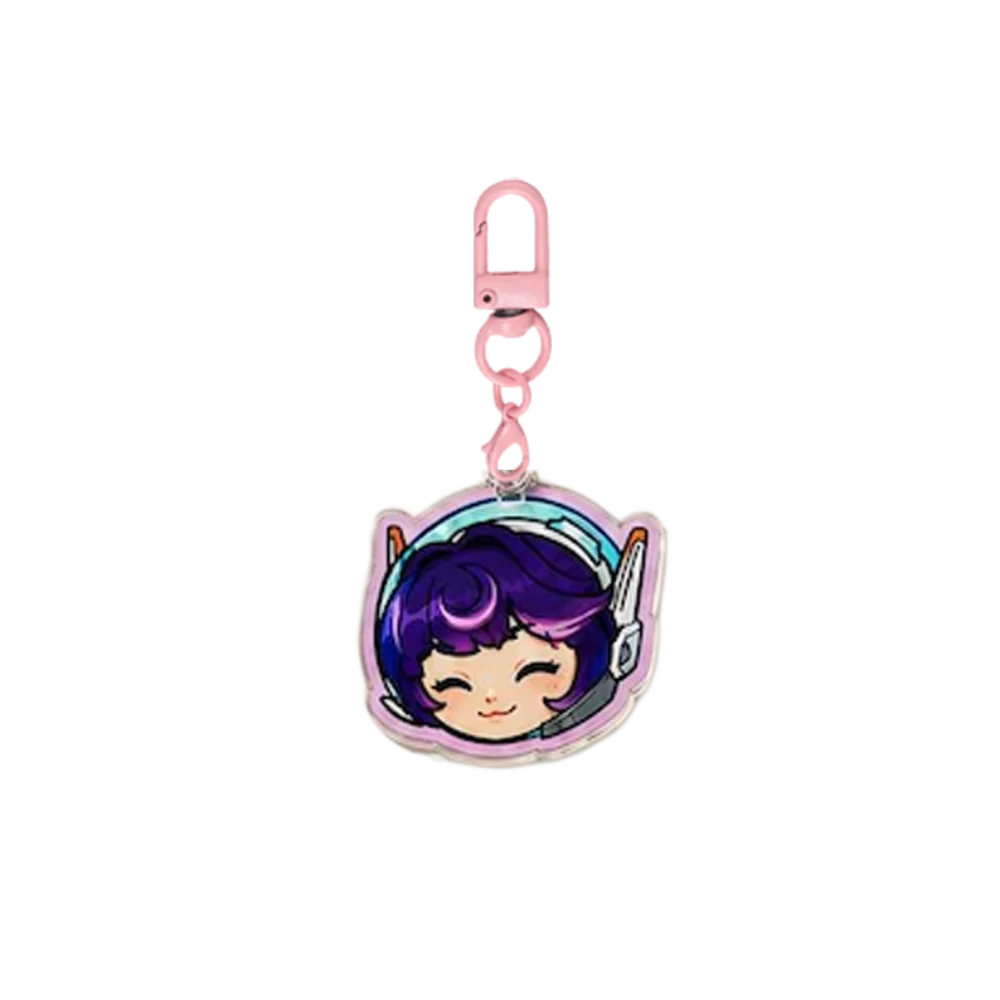 for Overwatch 2 Game Kiriko Ana Baptiste Brigitte Echo Mercy Symmetra Acrylic Keychain Backpack Decoration Pendant Festival Gift view 5