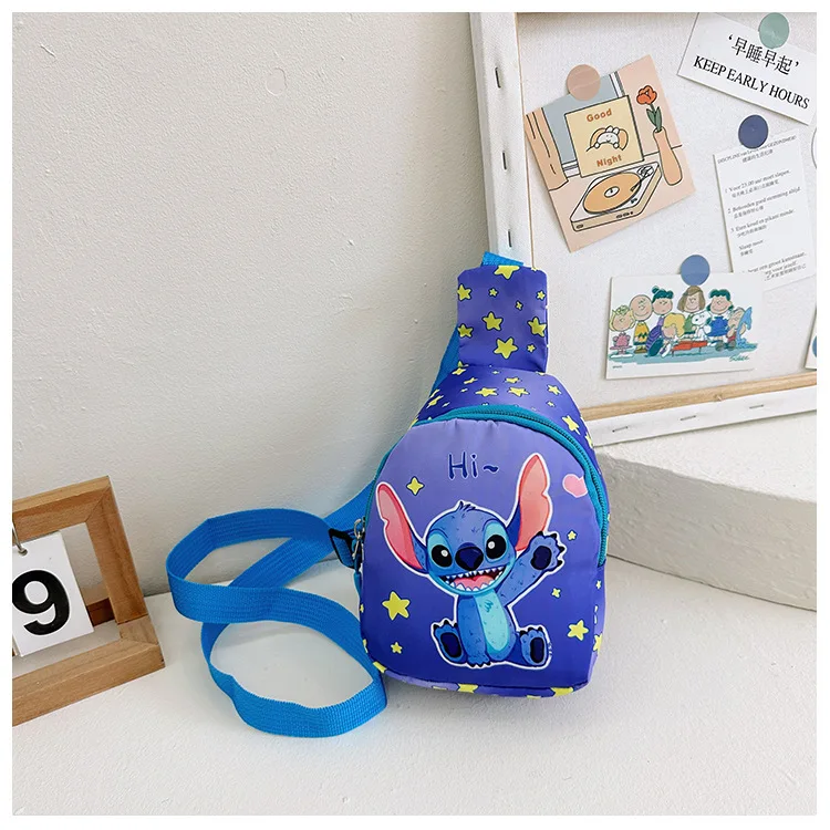 Disney Stitch borsa a tracolla Cartoob Action Anime figure Winnie The Pooh Stitch Eeyore borsa per il tempo libero simpatici ornamenti per bambini regali