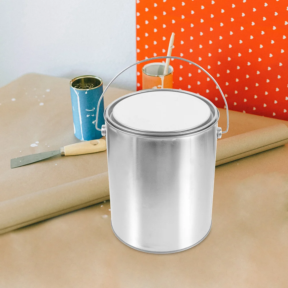 

2 Pcs Sealed Paint Bucket Empty Cans with Lids Tank Cover Industrial Barrel Airtight Painting Pigment