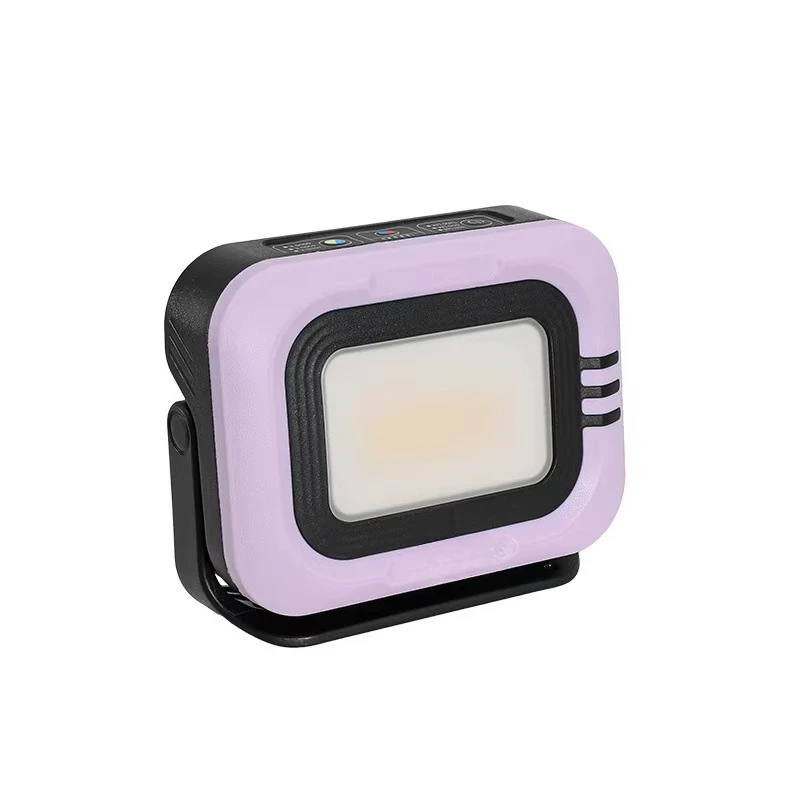 New 2-in-1 Portable Rechargeable Camping Light Outdoor Waterproof Solar Light Emitting Diode Flood Light