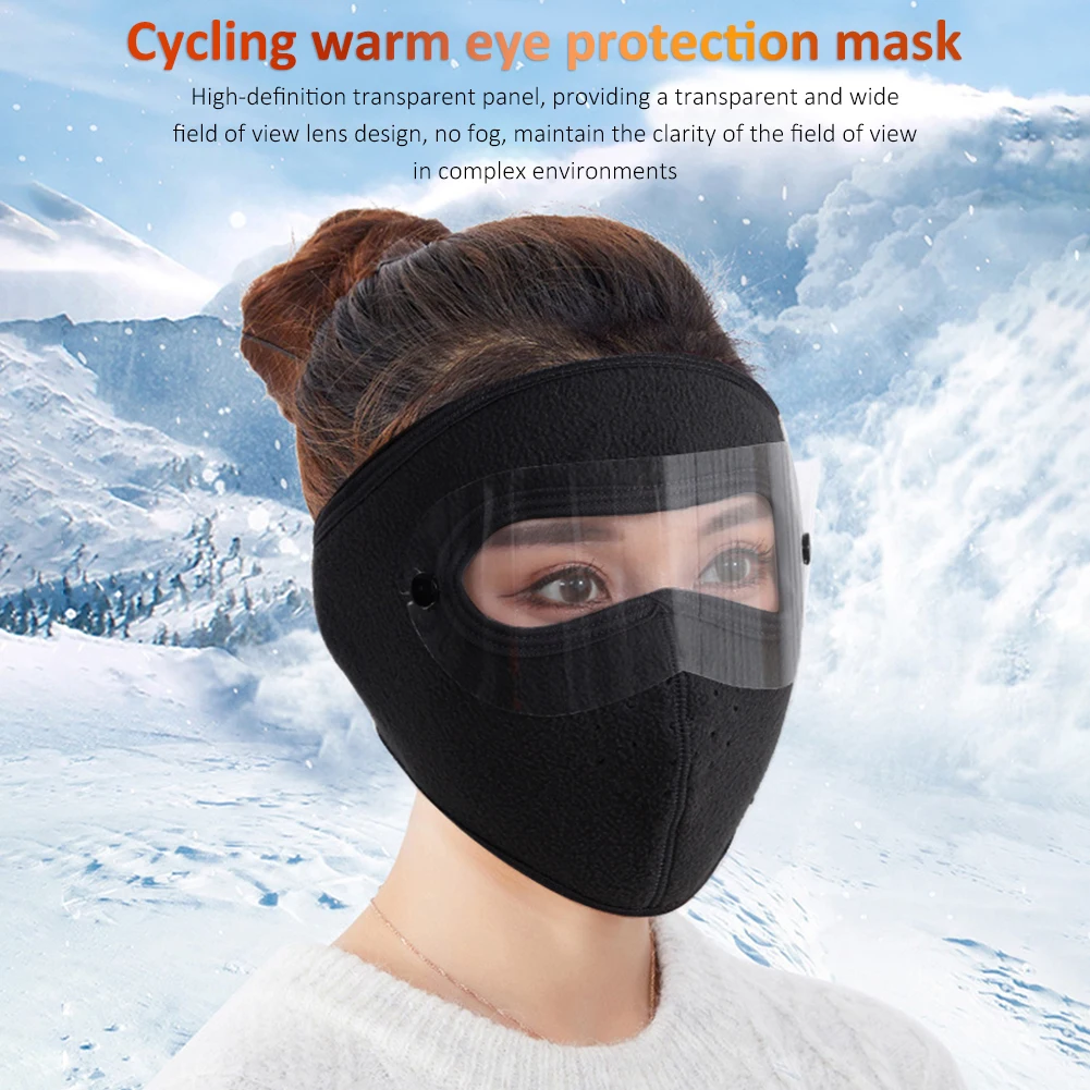 Winter Radfahren Vollgesichtsmaske Polar Fleece Motorrad Gesichtsbedeckung Wärmende Vollabdeckung Gesichtsmaske für Outdoor Radfahren Skifahren Wandern