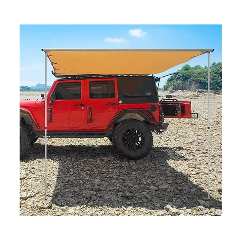 Oxford SUV Top Roof Tent Flat Waterproof Travelling Outdoor Camping Retractable Car Roof Side Awning for Sun Shelter