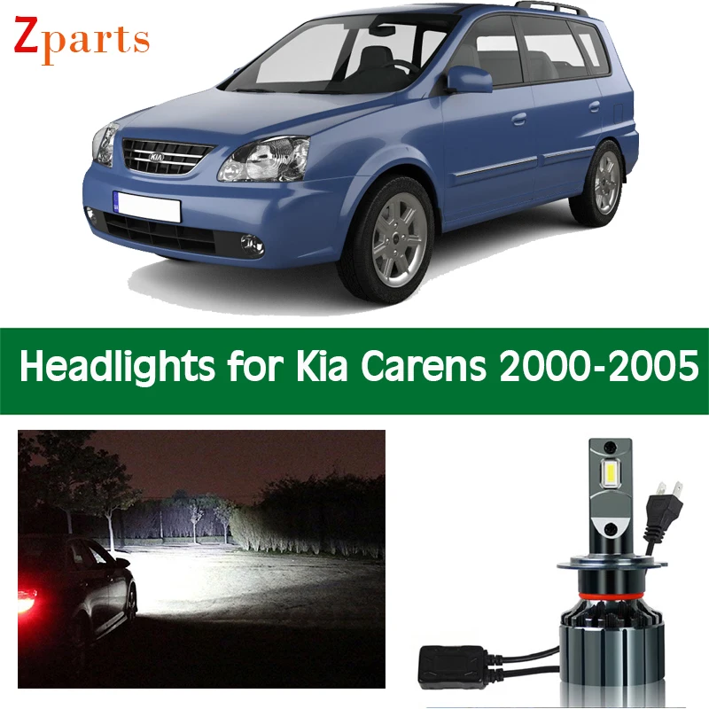 Canbus Headlamp Bulbs For Kia Carens 2000 2001 2002 2003 2004 2005 2006 LED Headlight Low High Beam Lights Lighting Accessories