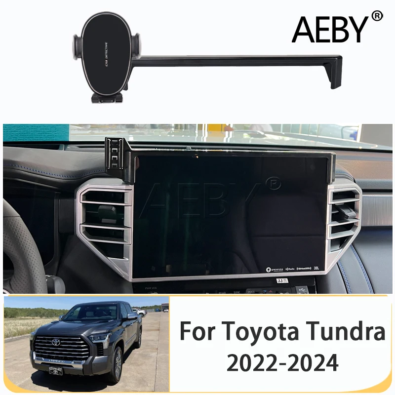 

Автомобильный держатель для мобильного телефона для Toyota Tundra 2022 2023 2024, GPS, фиксированный кронштейн, навигационная подставка, специальные автомобильные аксессуары