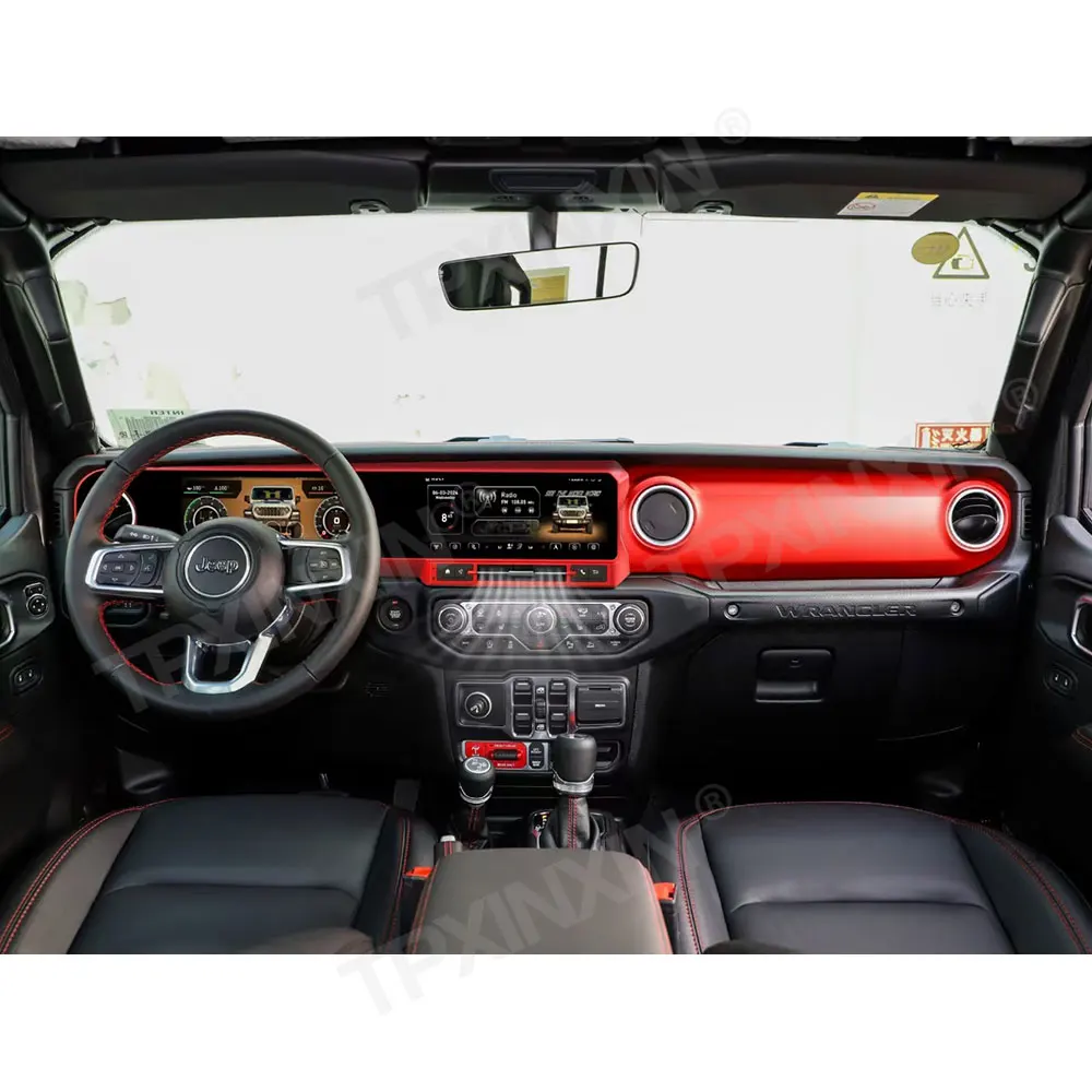 For Jeep Wrangler JL 2018-2023 Gladiator JT 22" Screen Android Car Radio CarPlay Digital Instrument Cluster Dash RHD LHD 8+128GB - view 4