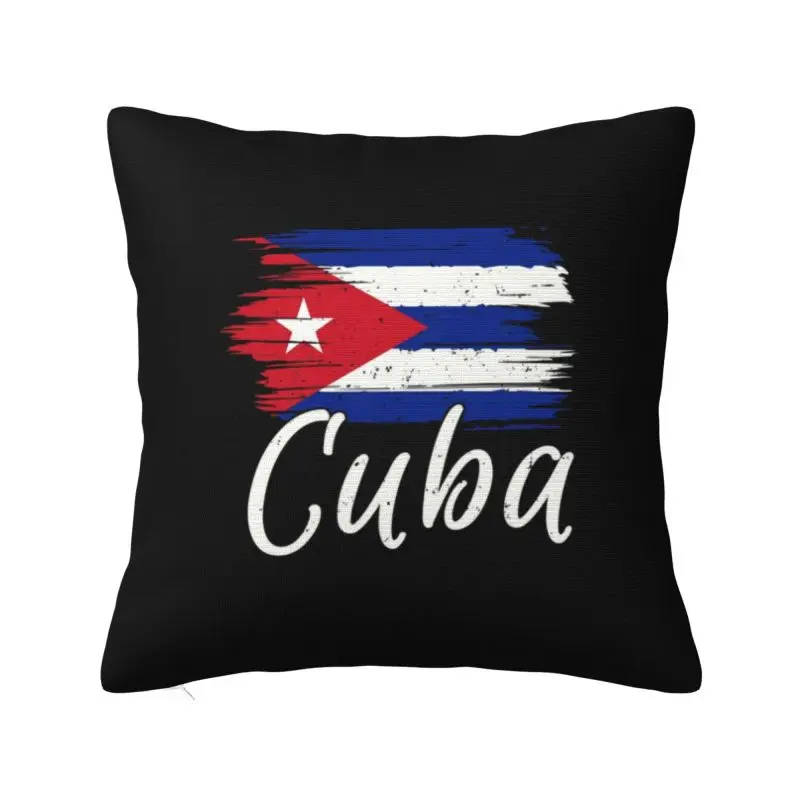 

Custom Fashion Cubas Cuban Havana Flag Cushion Covers 40x40cm Velvet Cuban Patriotic Pillow for Sofa Car Square Pillowcase