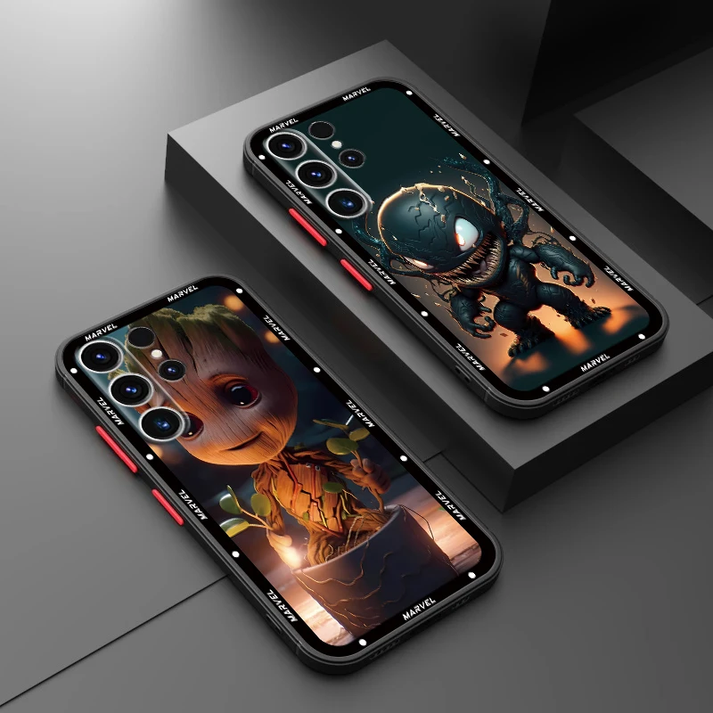 Marvel Groot Venom Phone Case for Samsung Galaxy S20 FE S25 S23 Ultra S22Plus S22 S24 Ultra S21 Shockproof Cover