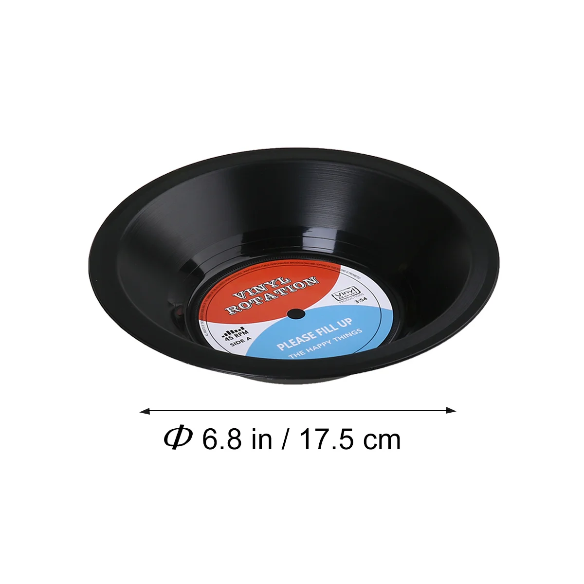 

Unique Retro Vinyl Record Bowl Original for Fruits and Gifts Stylish Home Decor for Music Lovers Record Bowl