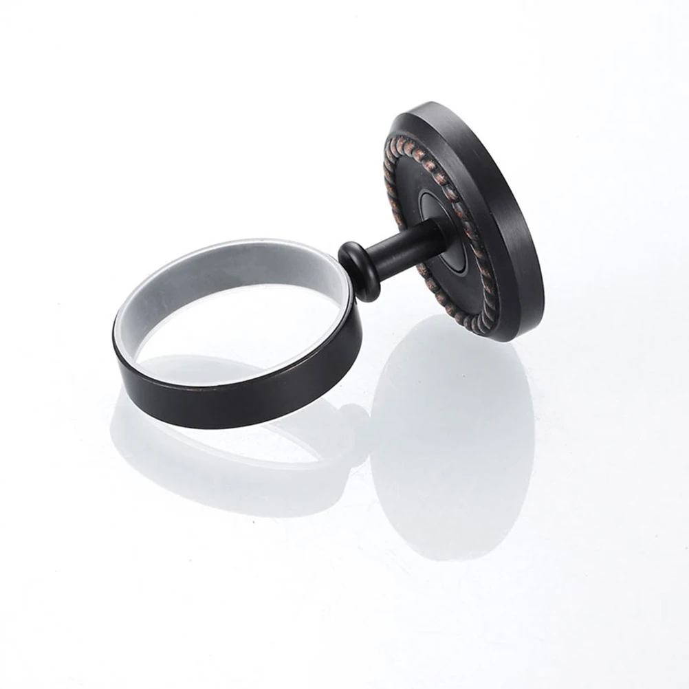 

Single Copper Bathroom Cup Holder Wall Mounted Tumbler Rack Storage Shelf Brush Organizer Elegant Chrome Finish Solid Brass Rust