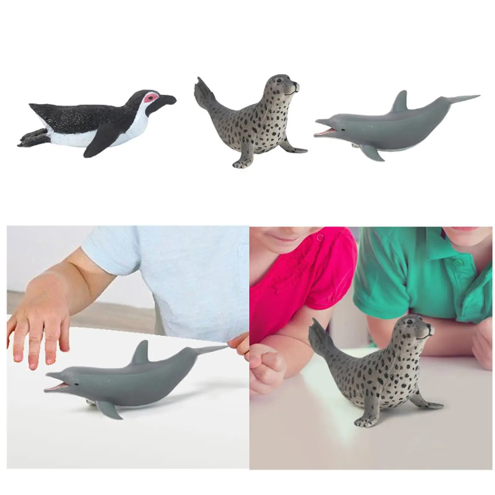 Sea Aniaml Figures Sea Creatures Toy Collection Realistic Educational Toys Figurines for Boys Girls Kids Children Party Favor