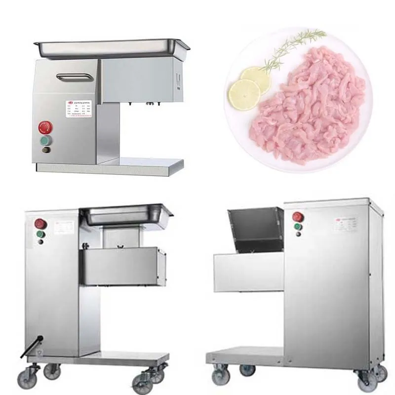 

Commercial Electric Meat Slicer Cutter Stainless steel Automatic Meat Grinder Meat Mincer EU US Plug