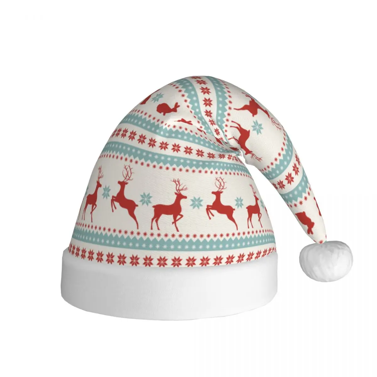 Christmas Decorations Deer And Bunny Cute Cartoon Christmas Hats for Adult Men Women Santa Hat Cap Festive Supplies Gift