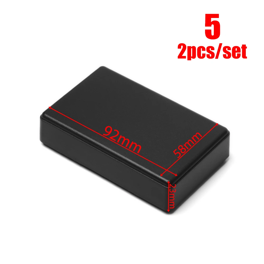 1/2pcs Black ABS Plastic DIY Electronic Project Box Waterproof Cover Project Enclosure Boxes Instrument Case