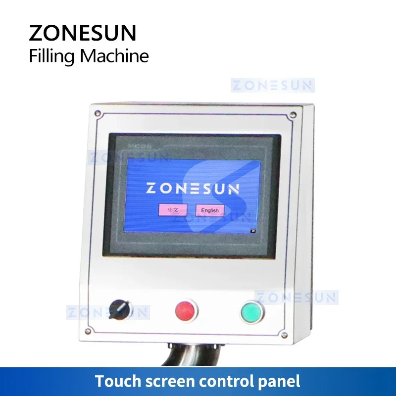 ZONESUN Automatic Volumetric Rotary Cup Filling Machine 30L Hopper Granule Filler  Equipment Peanuts Packaging ZS-KL01S