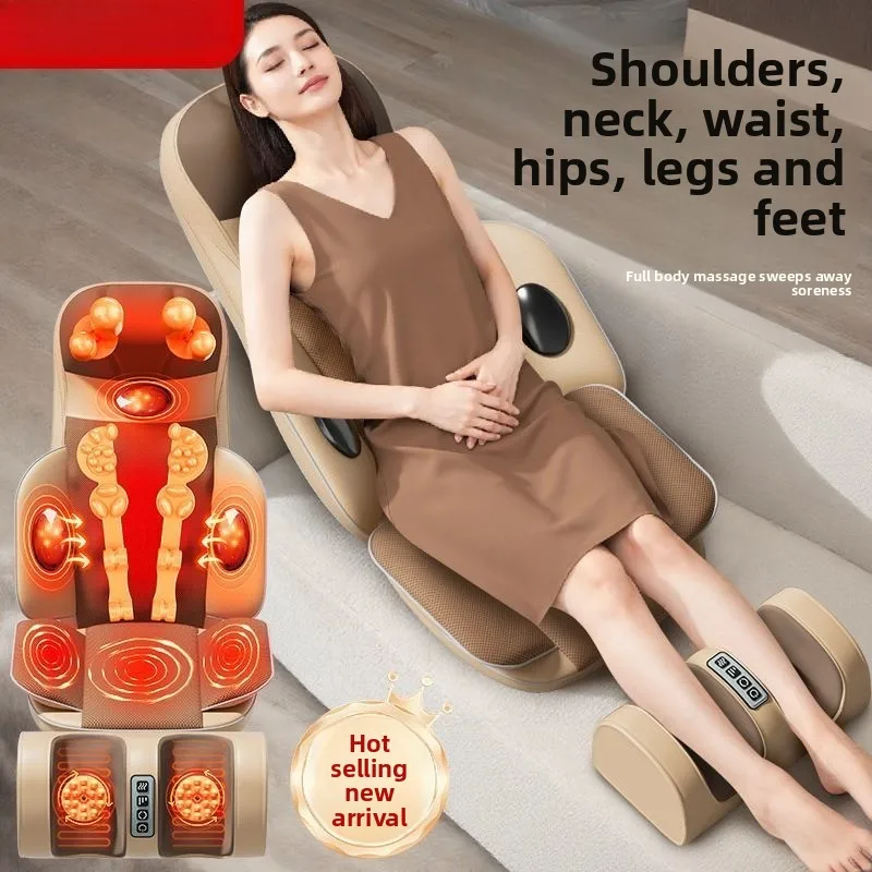 Automatic Kneading Multifunctional Massage Cushion For Neck Waist Back Home Chair Use