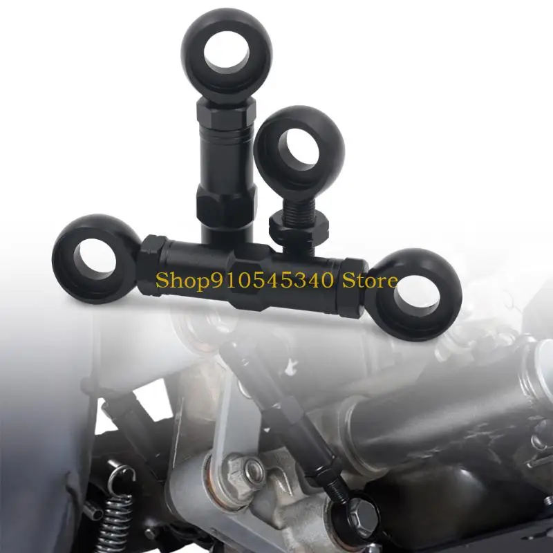 U2JA Rear Suspension Motorcycle Lowering Arm Kit with Threaded Adjustment Design, Replacement Linkage Set and 12 Matching