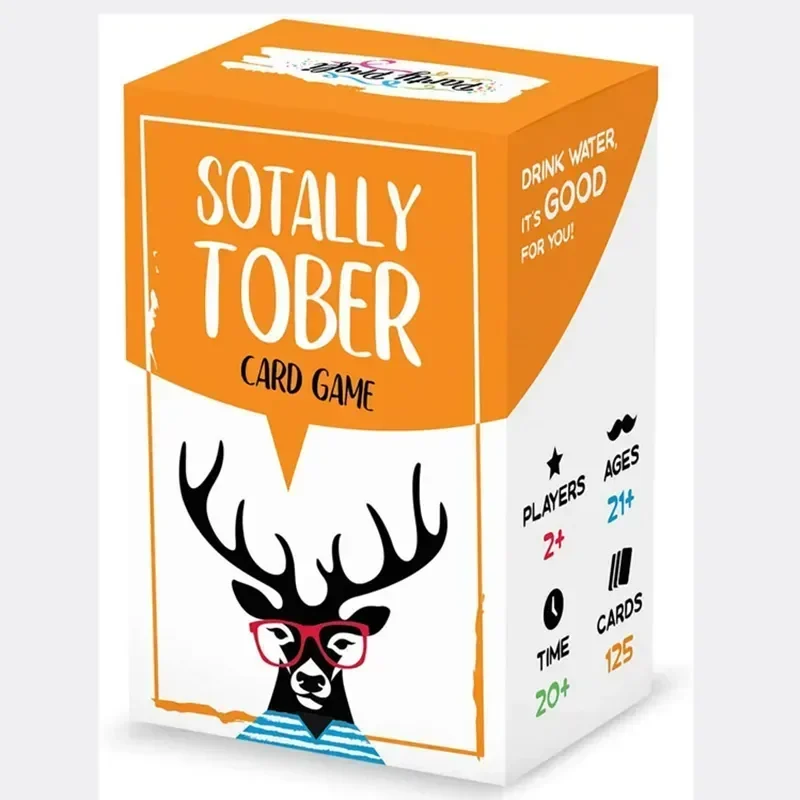 Sotally Tober 음주 게임 음주 정욕 애호가 음주 카드 게임, 영어 성인 음주 파티 카드 게임 