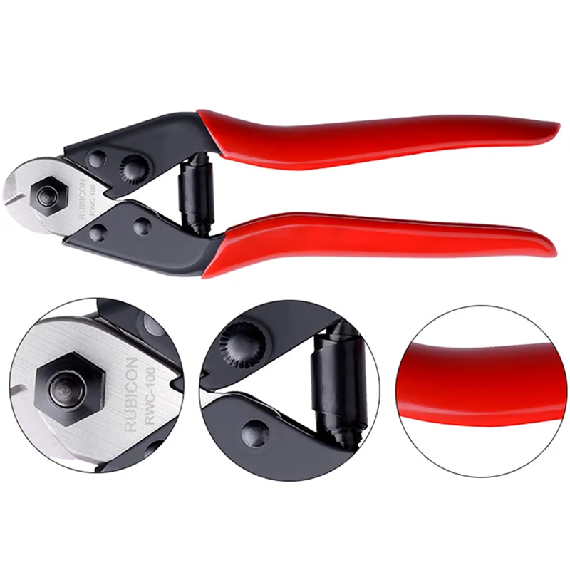 Japan Robin Hood Rubicon Steel Cable Cutter Multi-Strand Electrician Wire Rope Cutter Weiye Steel Wire Cutter Rwc-100