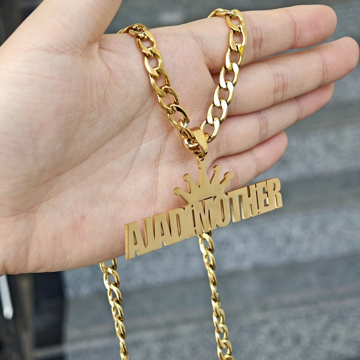 Custom Stainless Steel Jewelry 8mm Cuban Chain Necklace Charm Women's Jewelry Custom Name Fashion Jewelry Gifts For Lovers